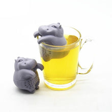 Load image into Gallery viewer, Hippo Shaped Tea Strainers
