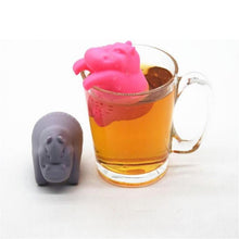 Load image into Gallery viewer, Hippo Shaped Tea Strainers