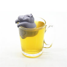 Load image into Gallery viewer, Hippo Shaped Tea Strainers