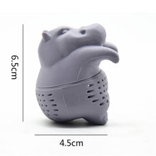 Load image into Gallery viewer, Hippo Shaped Tea Strainers