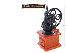 Load image into Gallery viewer, Retro Style Wooden Coffee Grinder