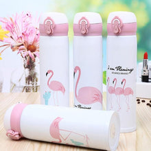 Load image into Gallery viewer, Portable Flamingo Thermos