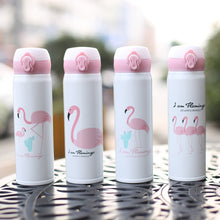 Load image into Gallery viewer, Portable Flamingo Thermos