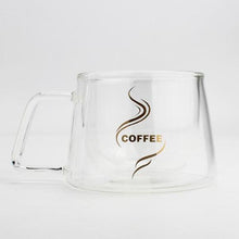 Load image into Gallery viewer, Double Glass Coffee Mug