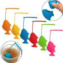 Load image into Gallery viewer, Mini Fish Silicone Tea Strainers